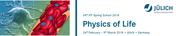 Logo IFF Spring School Jülich 2018, Physics of Life