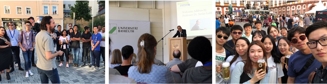 picture collage of participants and acitivities at the Bayreuth International Summer School BISS 2018