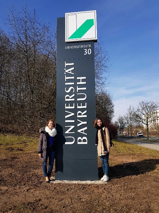 Australian Network PhDs Stephani Allison and Fatemeh Karimi at the University of Bayreuth